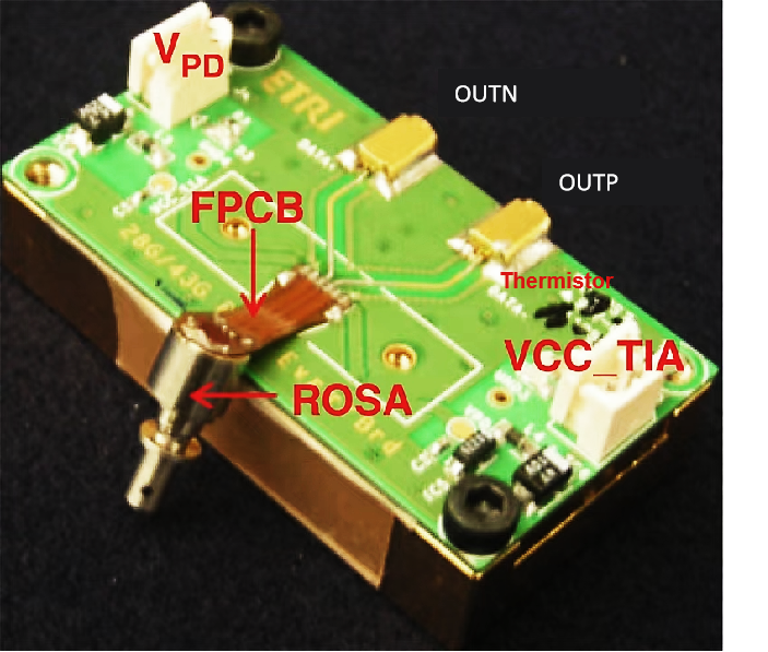 10 GHz, Avalanche Photodiode Evaluation Board, with TIA