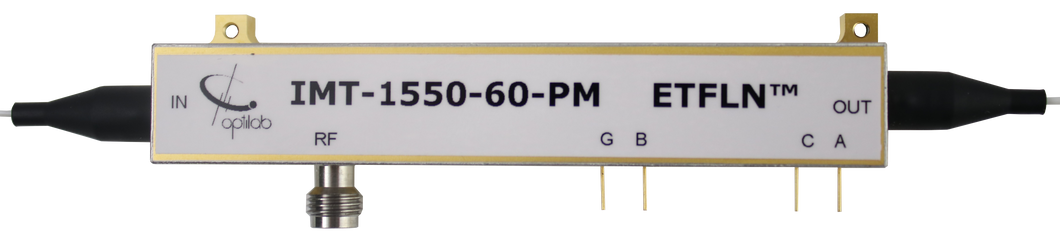 Thin Film Intensity Modulator,  1550 nm 60 GHz w/PM Output, ETFLN™