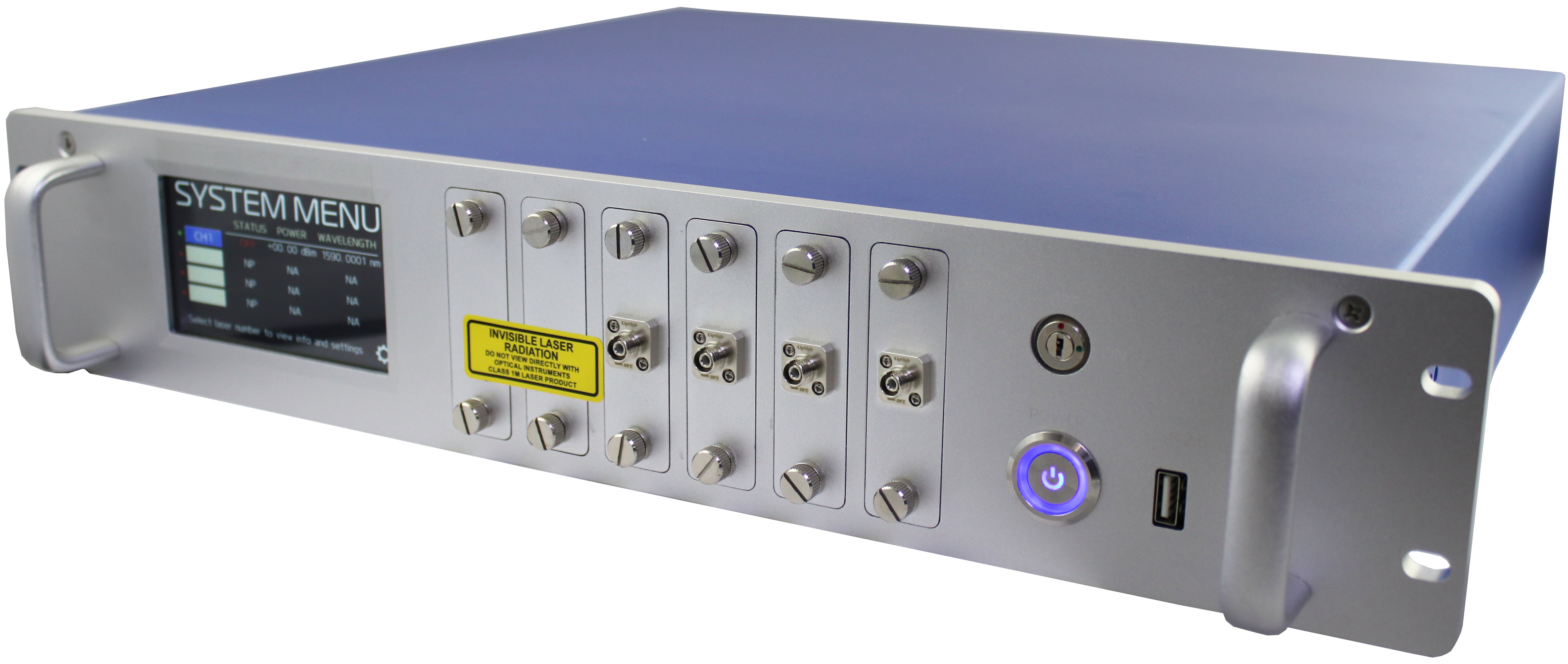 C-Band Tunable Wavelength Laser Rackmount, Four Channels