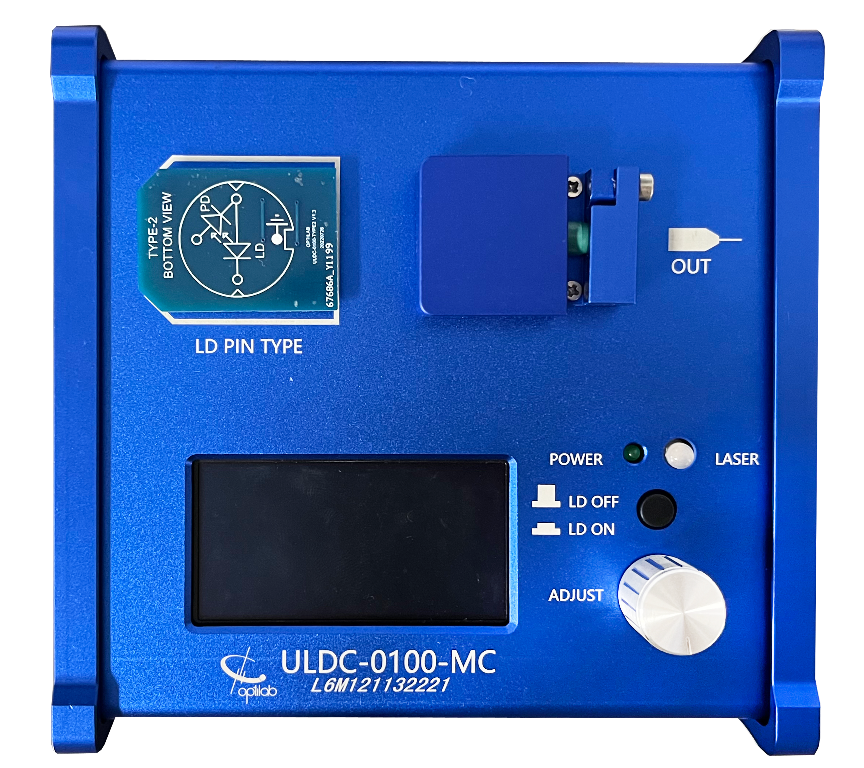 Universal Laser Diode Controller, for Coaxial Laser, 100 mA